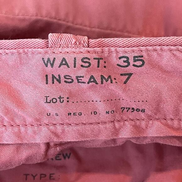 J. Crew Stanton 7" Chino Shorts Men's SZ 35 - Picture 7 of 8